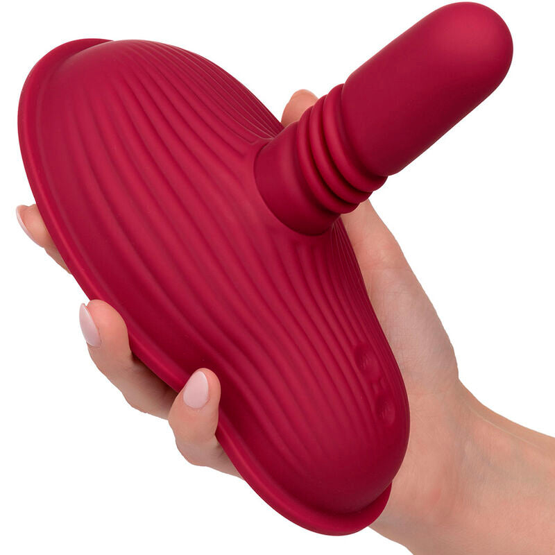 CALEXOTICS - RIDER MASSAGER DOUBLE MOTOR REMOTE CONTROL RED - My naughty haven #
