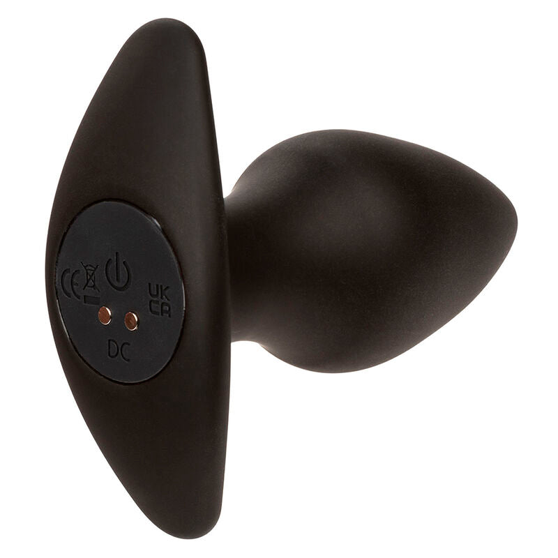 CALEXOTICS - ROCK BOTTOM PERFECT ANAL PLUG 10 VIBRATIONS SILICONE BLACK - My naughty haven #