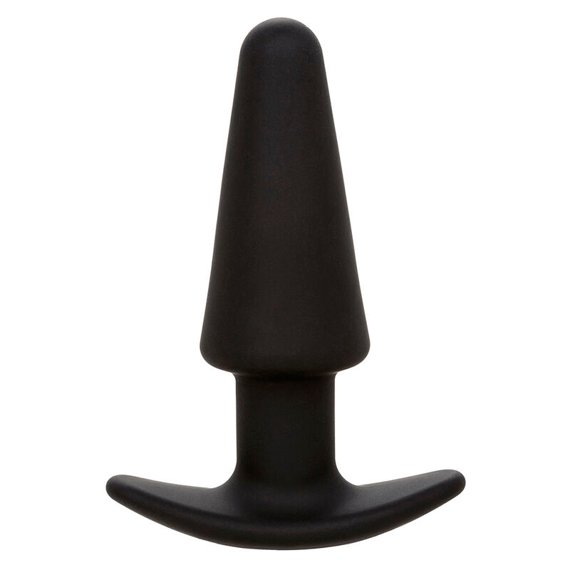 CALEXOTICS - ROCK BOTTOM TAPERED ANAL PLUG 10 VIBRACIONES SILICONE BLACK - My naughty haven #