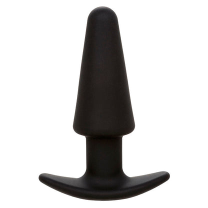 CALEXOTICS - ROCK BOTTOM TAPERED ANAL PLUG 10 VIBRACIONES SILICONE BLACK - My naughty haven #