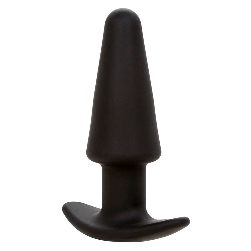 CALEXOTICS - ROCK BOTTOM TAPERED ANAL PLUG 10 VIBRACIONES SILICONE BLACK - My naughty haven #