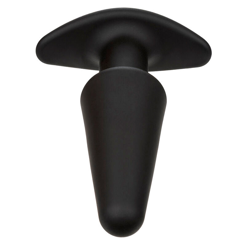 CALEXOTICS - ROCK BOTTOM TAPERED ANAL PLUG 10 VIBRACIONES SILICONE BLACK - My naughty haven #