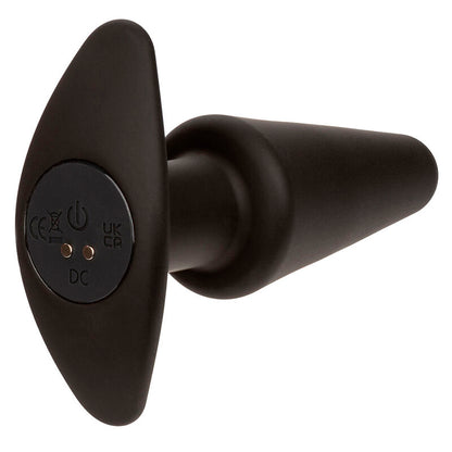 CALEXOTICS - ROCK BOTTOM TAPERED ANAL PLUG 10 VIBRACIONES SILICONE BLACK - My naughty haven #