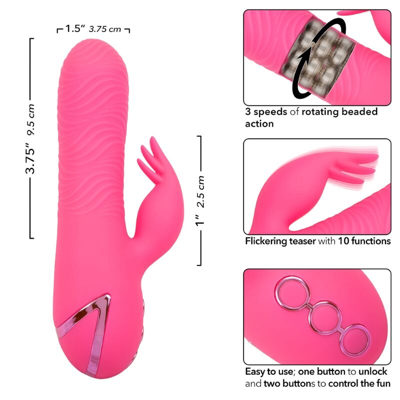 CALEXOTICS - SACRAMENTO SWEETIE VIBRATOR RABBIT PINK BY CALIFORNIA DREAMING - My naughty haven #
