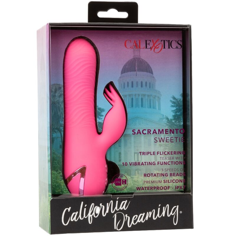 CALEXOTICS - SACRAMENTO SWEETIE VIBRATOR RABBIT PINK BY CALIFORNIA DREAMING - My naughty haven #