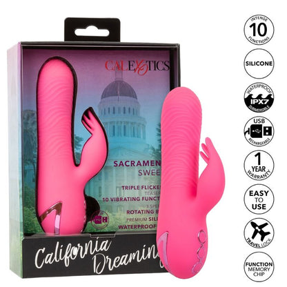 CALEXOTICS - SACRAMENTO SWEETIE VIBRATOR RABBIT PINK BY CALIFORNIA DREAMING - My naughty haven #