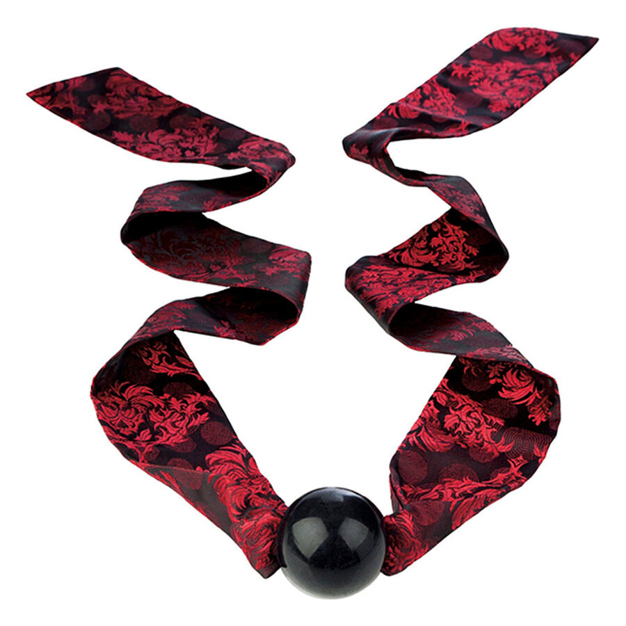 CALEXOTICS - SCANDAL BALL GAG WITH BLACK/RED BOW - My naughty haven #