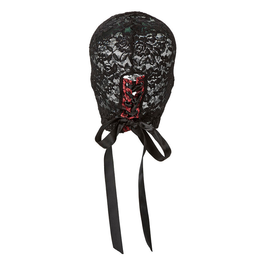 CALEXOTICS - SCANDAL BLACK LACE BALALAVA WITH BOW - My naughty haven #