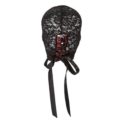 CALEXOTICS - SCANDAL BLACK LACE BALALAVA WITH BOW - My naughty haven #
