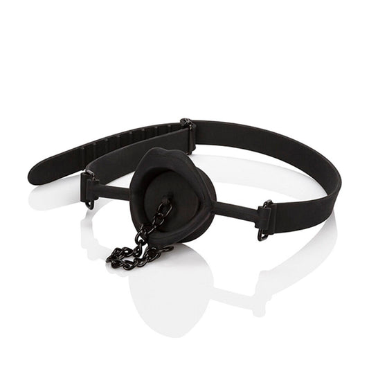 CALEXOTICS - SCANDAL GAG WITH BLACK SILICONE PLUG - My naughty haven #