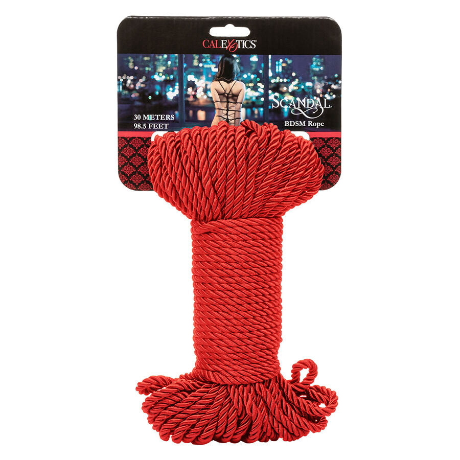 CALEXOTICS - SCANDAL RED BDSM ROPE 30 M - My naughty haven #