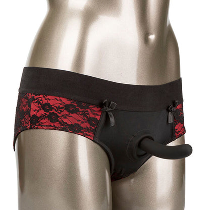 CALEXOTICS - SCANDAL SET OF CROTCHLESS PANTIES WITH DILDO SIZE S/M - My naughty haven #