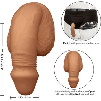 CALEXOTICS - SILICONE PACKING PENIS 12.75 CM CARAMEL - My naughty haven #