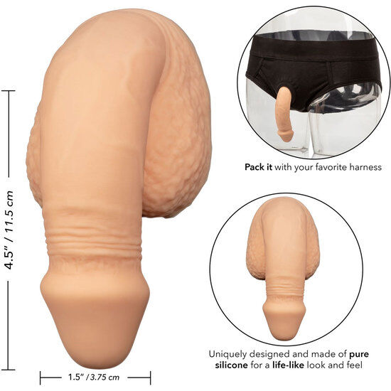 CALEXOTICS - SILICONE PACKING PENIS 12.75 CM FLESH - My naughty haven #
