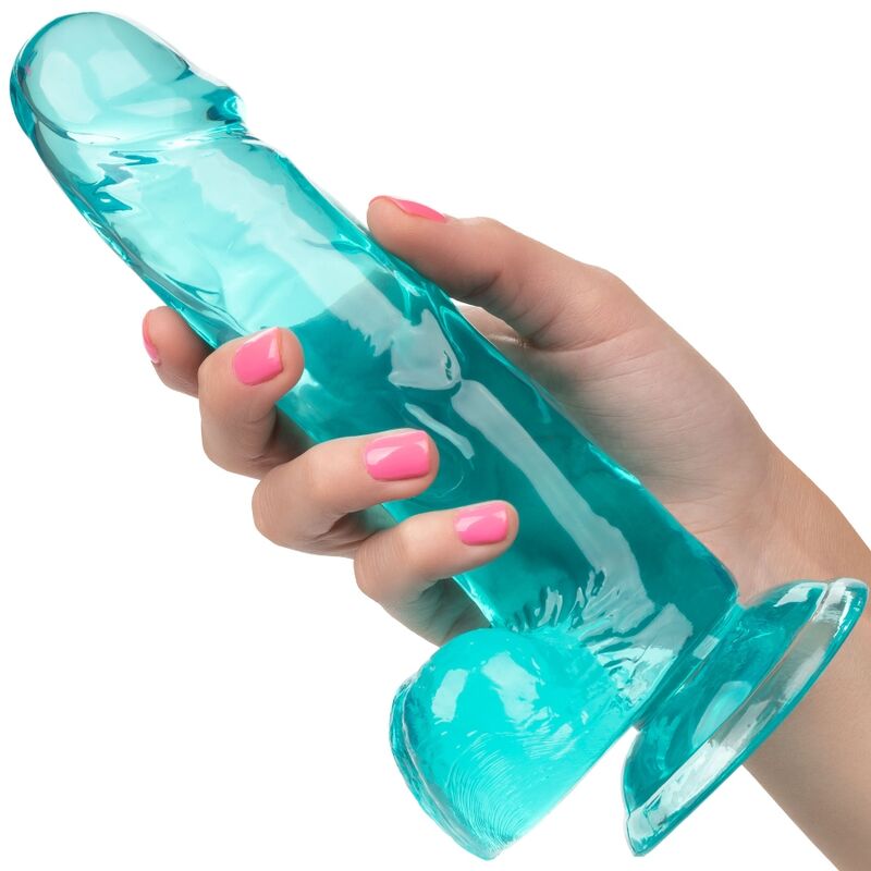 CALEXOTICS - SIZE QUEEN DILDO BLUE 15.3 CM - My naughty haven #