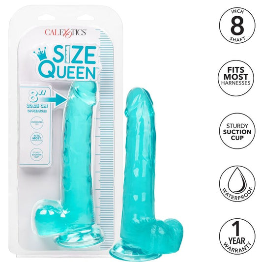 CALEXOTICS - SIZE QUEEN DILDO BLUE 20.3 CM - My naughty haven #