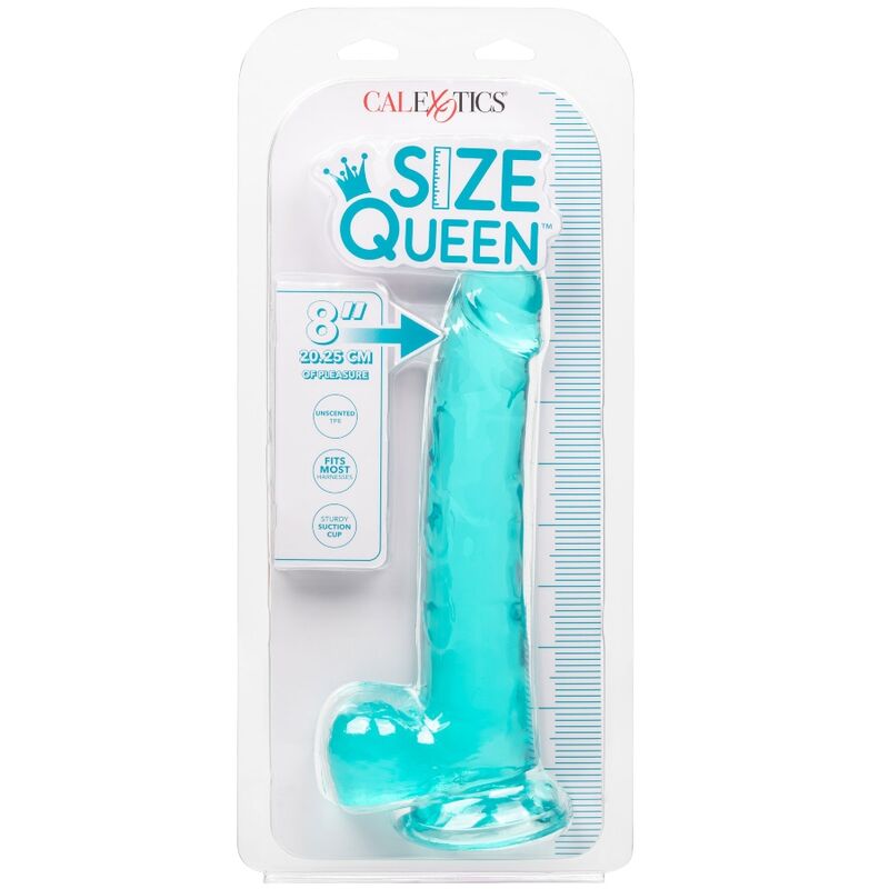CALEXOTICS - SIZE QUEEN DILDO BLUE 20.3 CM - My naughty haven #