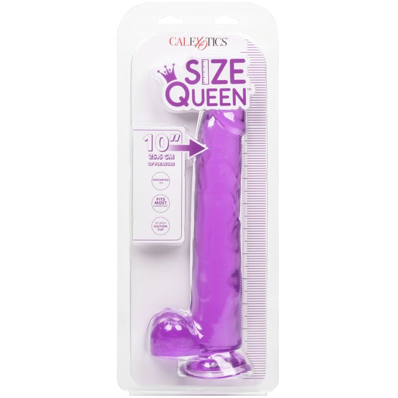 CALEXOTICS - SIZE QUEEN DILDO PURPLE 25.5 CM - My naughty haven #