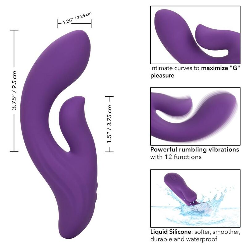 CALEXOTICS - STELLA DUAL PLEASER VIOLET - My naughty haven #