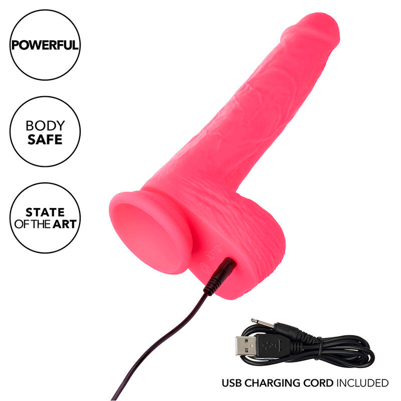 CALEXOTICS - STUDS REALISTIC VIBRATOR 10 VIBRATIONS PINK - My naughty haven #