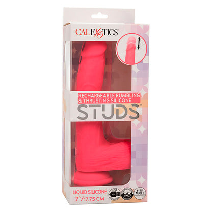 CALEXOTICS - STUDS REALISTIC VIBRATOR 10 VIBRATIONS PINK - My naughty haven #