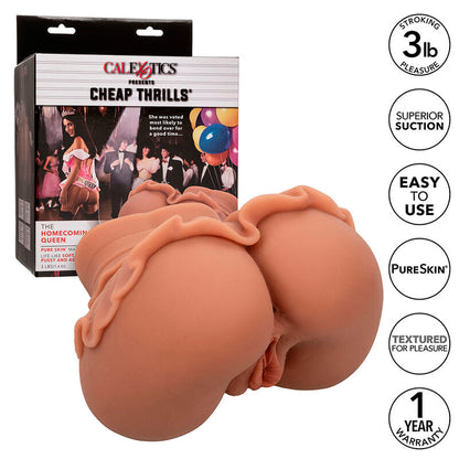 CALEXOTICS - THE HOMECOMING QUEEN DOUBLE REALISTIC MASTURBATOR CARAMEL - My naughty haven #