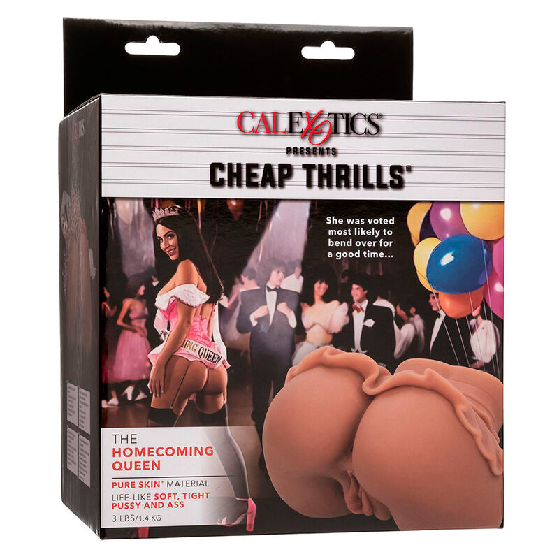 CALEXOTICS - THE HOMECOMING QUEEN DOUBLE REALISTIC MASTURBATOR CARAMEL - My naughty haven #