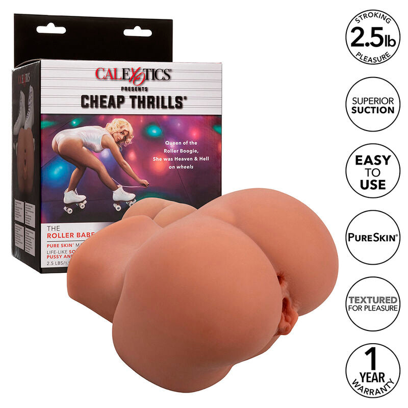 CALEXOTICS - THE ROLLER BABE DOUBLE REALISTIC MASTURBATOR FLESH - My naughty haven #
