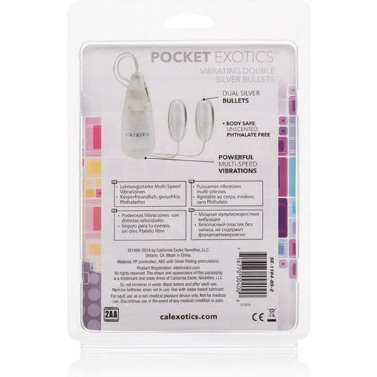 CALEXOTICS - VIBRATING BULLETS SILVER DUO - My naughty haven #