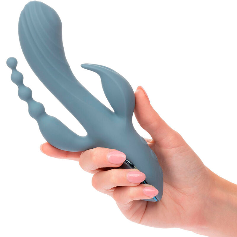 CALEXOTICS - VIBRATOR TRIPLE ECSTASY GREY - My naughty haven #