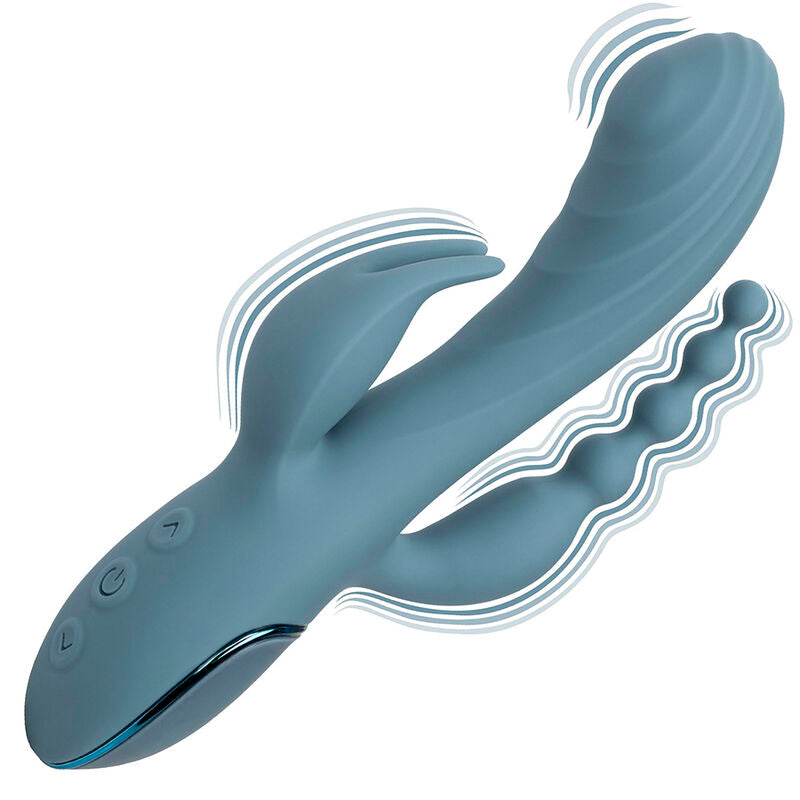 CALEXOTICS - VIBRATOR TRIPLE ECSTASY GREY - My naughty haven #