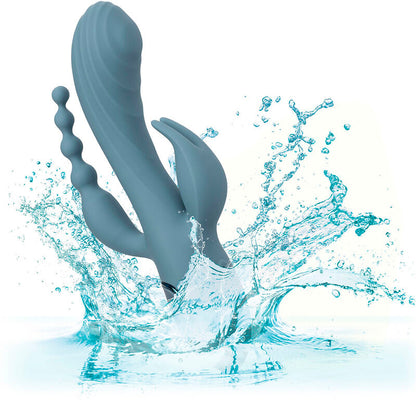 CALEXOTICS - VIBRATOR TRIPLE ECSTASY GREY - My naughty haven #