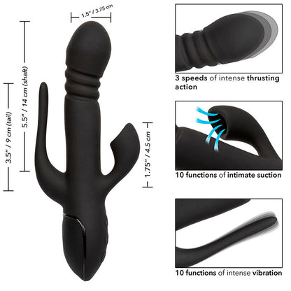 CALEXOTICS - VIBRATOR TRIPLE EUPHORIA BLACK - My naughty haven #