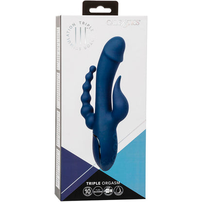 CALEXOTICS - VIBRATOR TRIPLE ORGASM BLUE - My naughty haven #