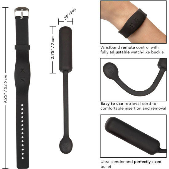 CALEXOTICS - WRISTBAND REMOTE PETITE BULLET - My naughty haven #