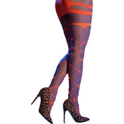 CHILIROSE - CR 4264 CABARET TIGHTS WHITE S/M - My naughty haven #