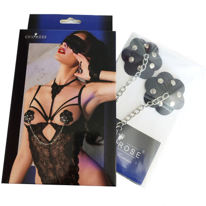 CHILIROSE - CR 4675 NIPPLE COVERS BLACK - My naughty haven #