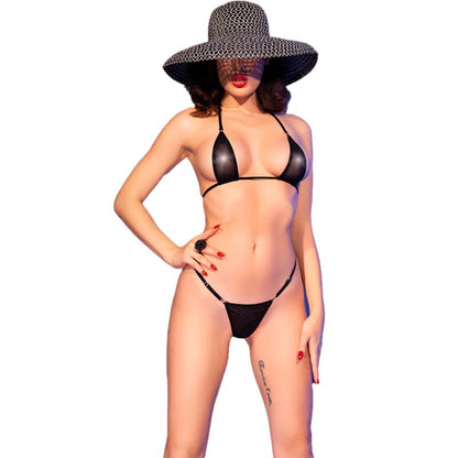 CHILIROSE - CR 4840 MICRO BIKINI BLACK S/M - My naughty haven #