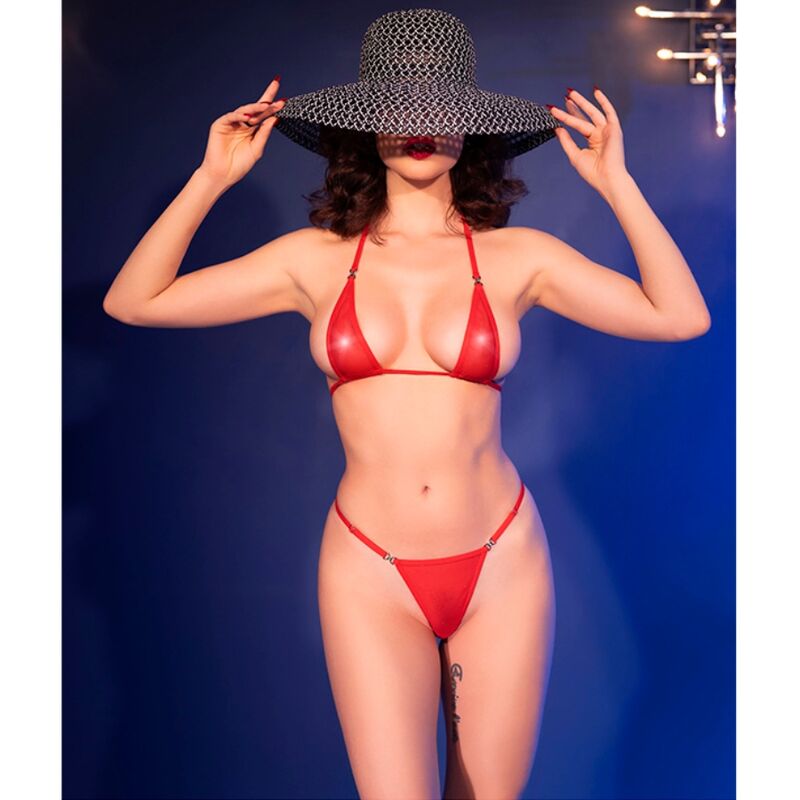 CHILIROSE - CR 4840 MICRO BIKINI RED S/M - My naughty haven #