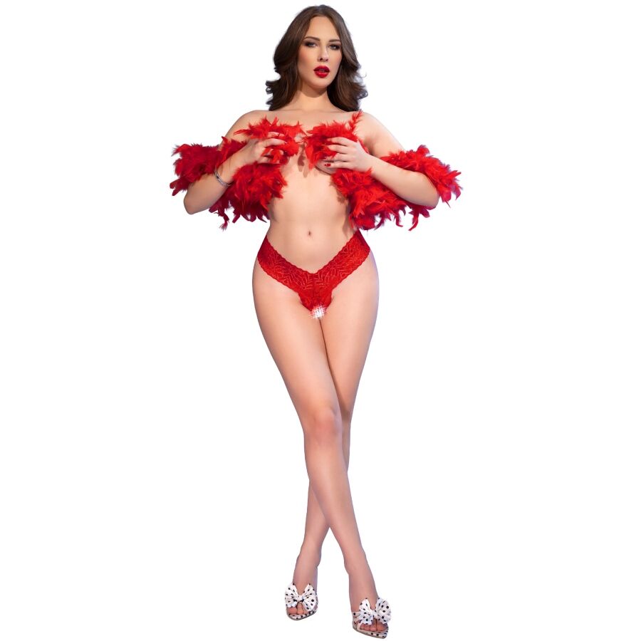 CHILIROSE - CR 4885 BLACK OPEN-CROTCH THONGS S - My naughty haven #