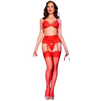 CHILIROSE - CR 4895 5 PIECE SET RED S - My naughty haven #