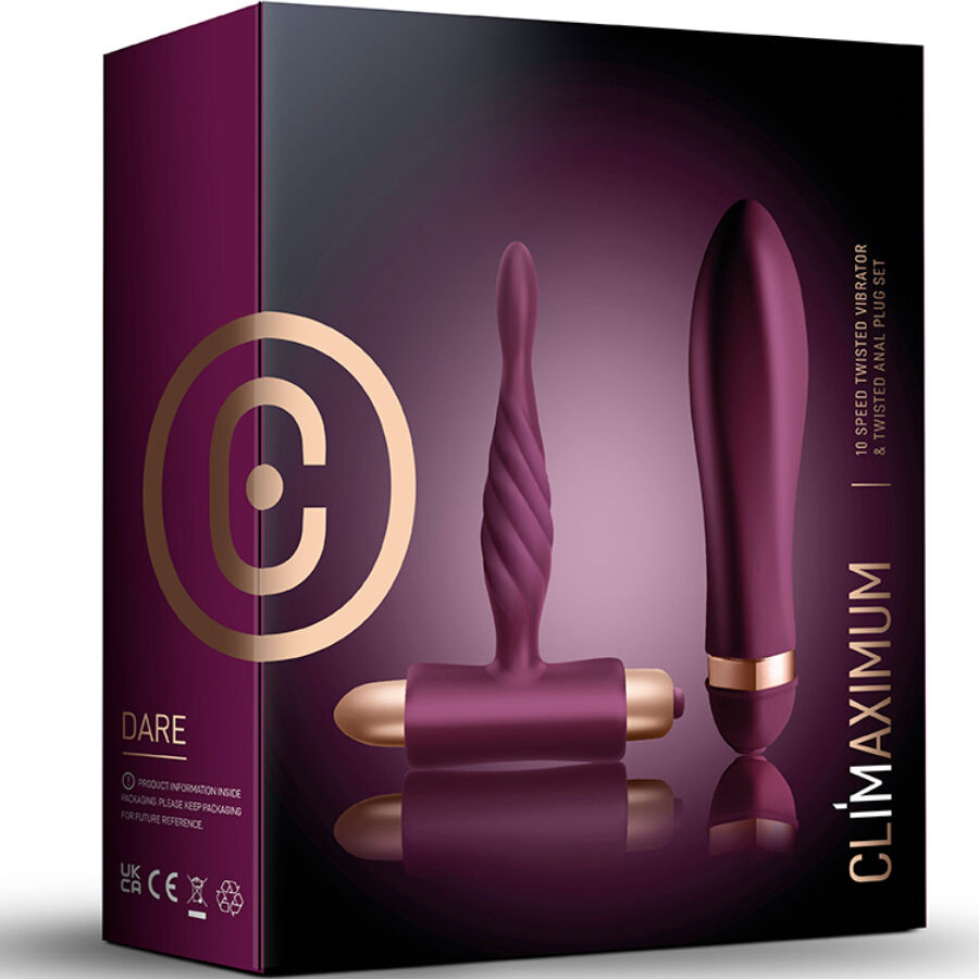 CLIMAXIMUM - DARE KIT TWISTED VIBRATOR + ANAL PLUG BEGINNER - My naughty haven #