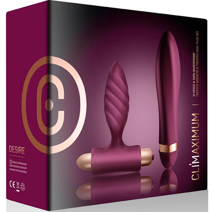 CLIMAXIMUM - DESIRE KIT TWISTED VIBRATOR + ANAL PLUG - My naughty haven #