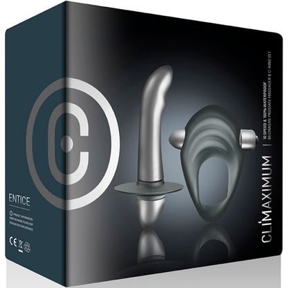 CLIMAXIMUM - ENTICE KIT COCK RING + PROSTATE VIBRATOR BEGINNERS - My naughty haven #