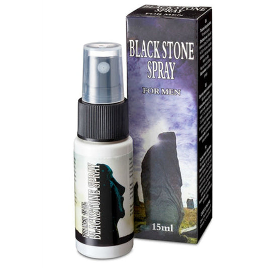 COBECO - BLACK STONE DELAY SPRAY FOR MEN 15ML - My naughty haven #