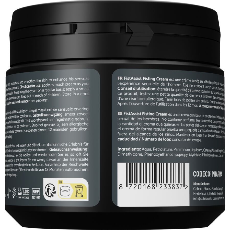 COBECO - FIST ASSIST LUBRICANT CREAM 500 ML - My naughty haven #