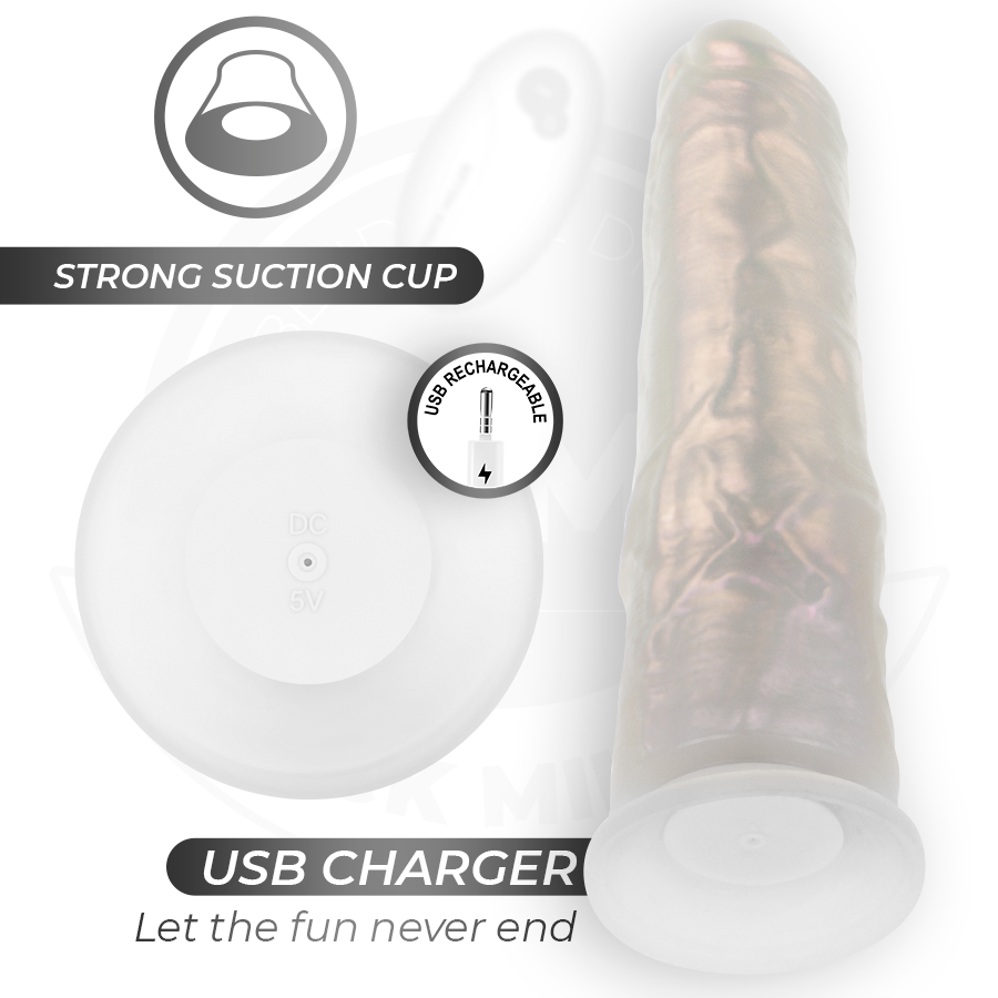 COCK MILLER - DILDO WITH SUCTION CUP, LIGHTS AND VIBRATION WITH REMOTE CONTROL WHITE 19.5 CM - My naughty haven #
