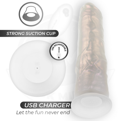 COCK MILLER - DILDO WITH SUCTION CUP, LIGHTS AND VIBRATION WITH REMOTE CONTROL WHITE 19.5 CM - My naughty haven #