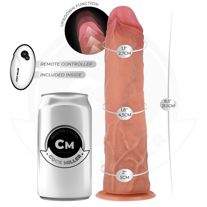 COCK MILLER - HYPER-REALISTIC DILDO WITH SUCTION CUP AND THRUSTING WITH REMOTE CONTROL 21.5 CM - My naughty haven #