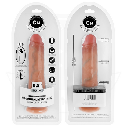 COCK MILLER - HYPER-REALISTIC DILDO WITH SUCTION CUP AND THRUSTING WITH REMOTE CONTROL 21.5 CM - My naughty haven #